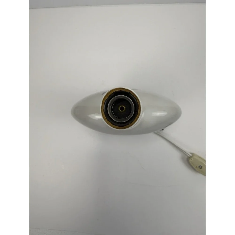 Vintage Murray Feiss Signed Porcelain‎ Table Lamp Iris, Flowers